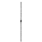 Knubbelstab 13x13mm, gehämmert, H: 1000mm, 1x Knubbel: mittig (Art. 1234)