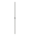 Knubbelstab 14mm, gehämmert, H: 1000mm, 1x Knubbel: mittig