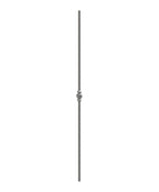 Knubbelstab 14mm, gehämmert, H: 1000mm, 1x Knubbel: mittig