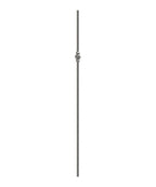 Knubbelstab 14mm, gehämmert, H: 1000mm, 1x Knubbel: außermittig
