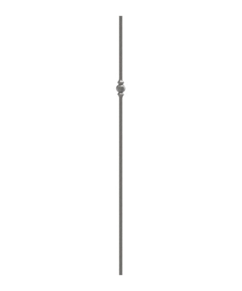 Knubbelstab 14mm, gehämmert, H: 1000mm, 1x Knubbel: außermittig