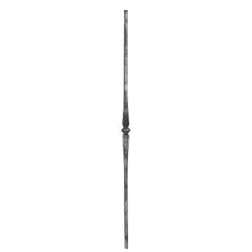 Zierstab Ø 14mm rund, glatt, H: 900mm, 1x Drehteil: mittig