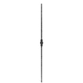 Knubbelstab 13x13mm, gehämmert, H: 1000mm, 1x Knubbel: mittig (Art. 1285)