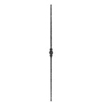 Knubbelstab 13x13mm, gehämmert, H: 1000mm, 1x Knubbel: mittig (Art. 1285)