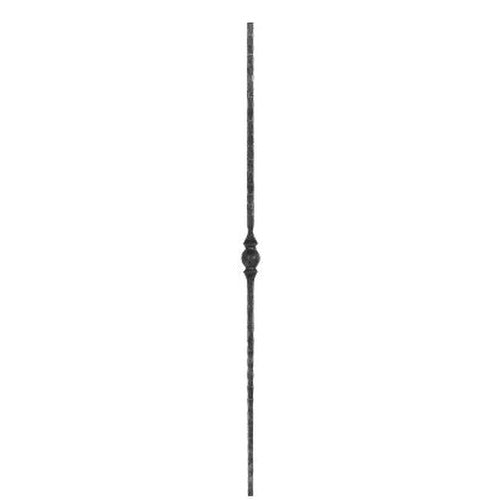 Knubbelstab 13x13mm, gehämmert, H: 1000mm, 1x Knubbel: mittig (Art. 1285)