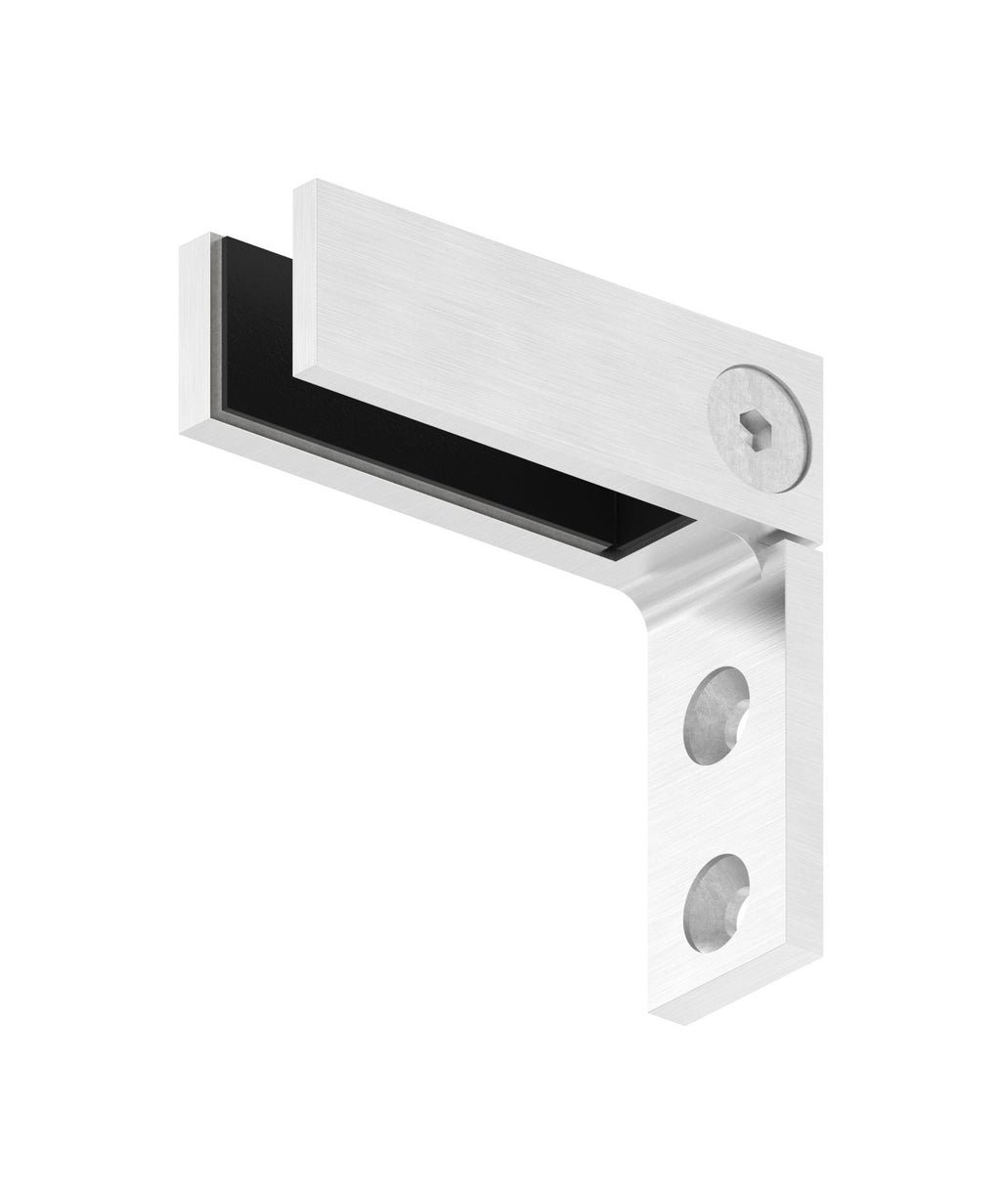 Glasverbinder für Wandmontage, für Glasstärke 12.00 - 12.76 mm, V4A