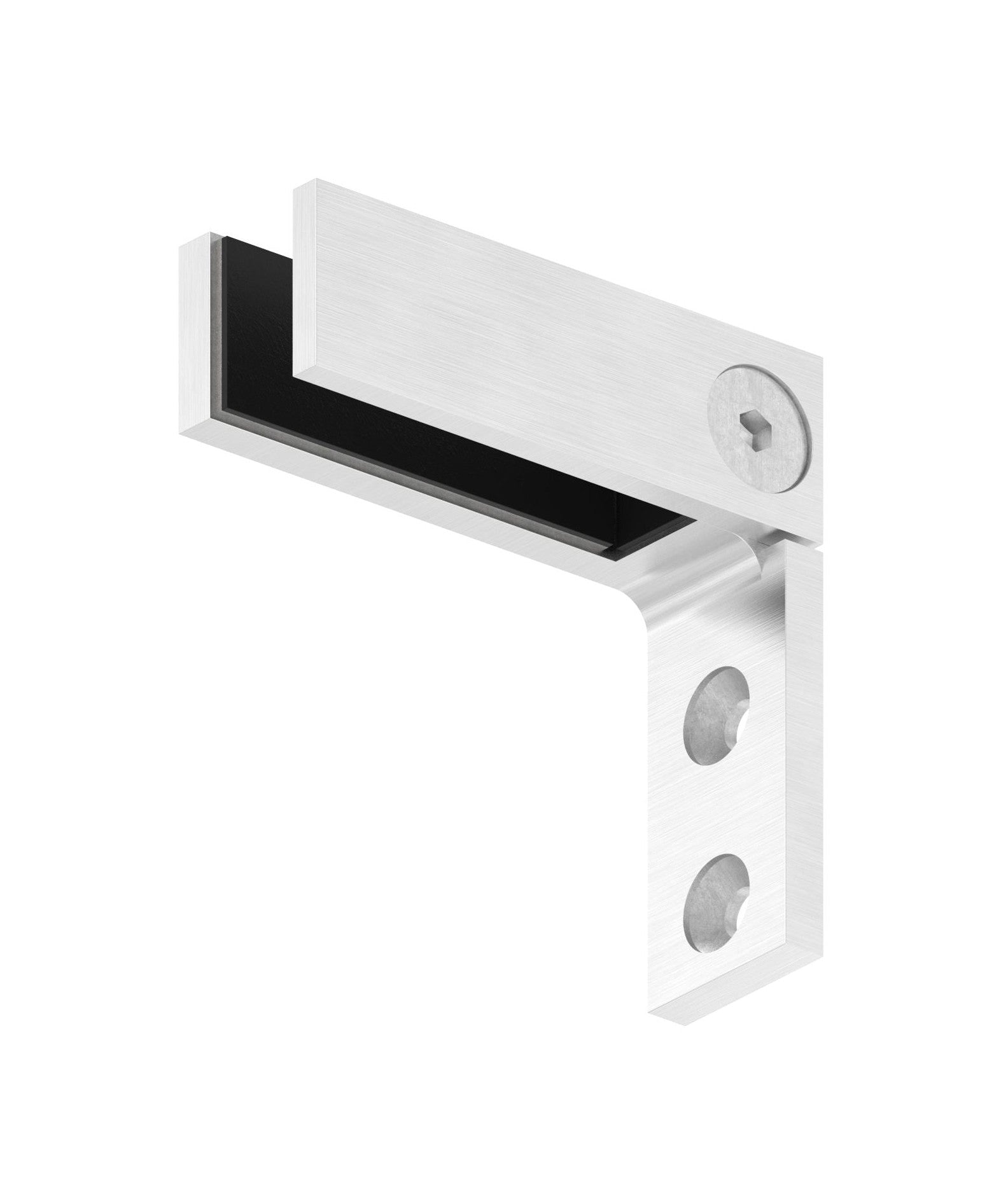 Glasverbinder für Wandmontage, für Glasstärke 12.00 - 12.76 mm, V4A