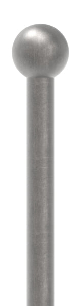 Zaunstab Ø 12mm, Kugel 25mm, aus einem Stück, Kugel angeschmiedet