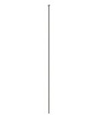 Zaunstab 12x12mm, Kugel 25mm, aus einem Stück, Kugel angeschmiedet