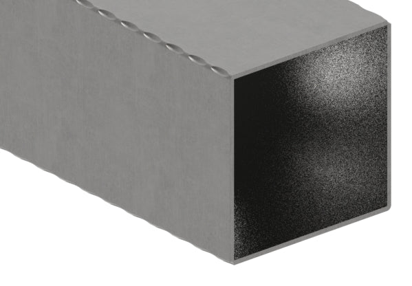 Quadratrohr S235JR, 120x120x3,0mm, gehämmert