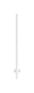 Edelstahlpfosten zur Wandmontage, Länge 1190 mm, 4 x M6 Fließformgewinde, V2A