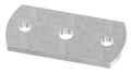 Ankerplatte rechteckig, mit Bohrung Ø 12,5mm, S235JR