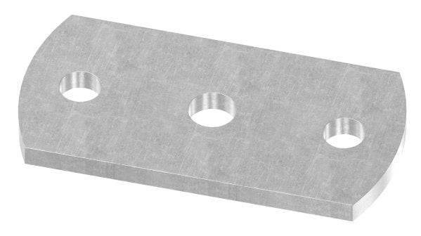 Ankerplatte rechteckig, mit Bohrung Ø 12,5mm, S235JR