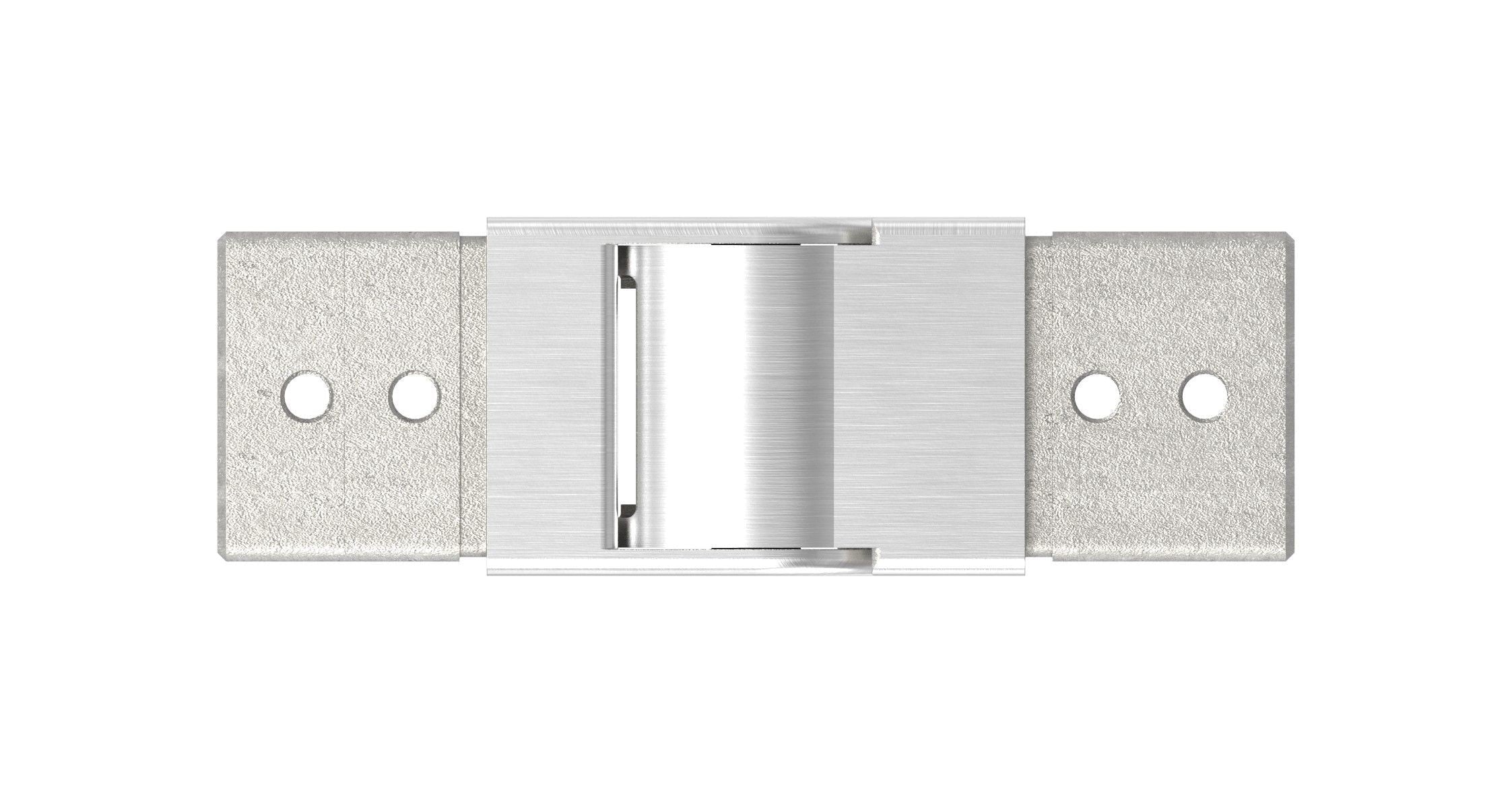 flexibler Verbinder für Quadrat-Nutrohr, aufwärts 25-55°, V4A