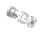 BRENK-fix® Grundhalter für Vierkantstäbe 12 x 12 mm, mit Innengewinde M8 / Alu, V2A