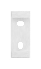 Edelstahl Wandbefestigung für Geländerpfosten zum Spannen, Platte 130 x 55 x 8 mm, V2A / V4A
