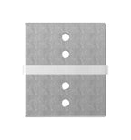 Rohrverbinder für Rechteck-Nutrohr 60 x 40 x 1,5 mm, V2A
