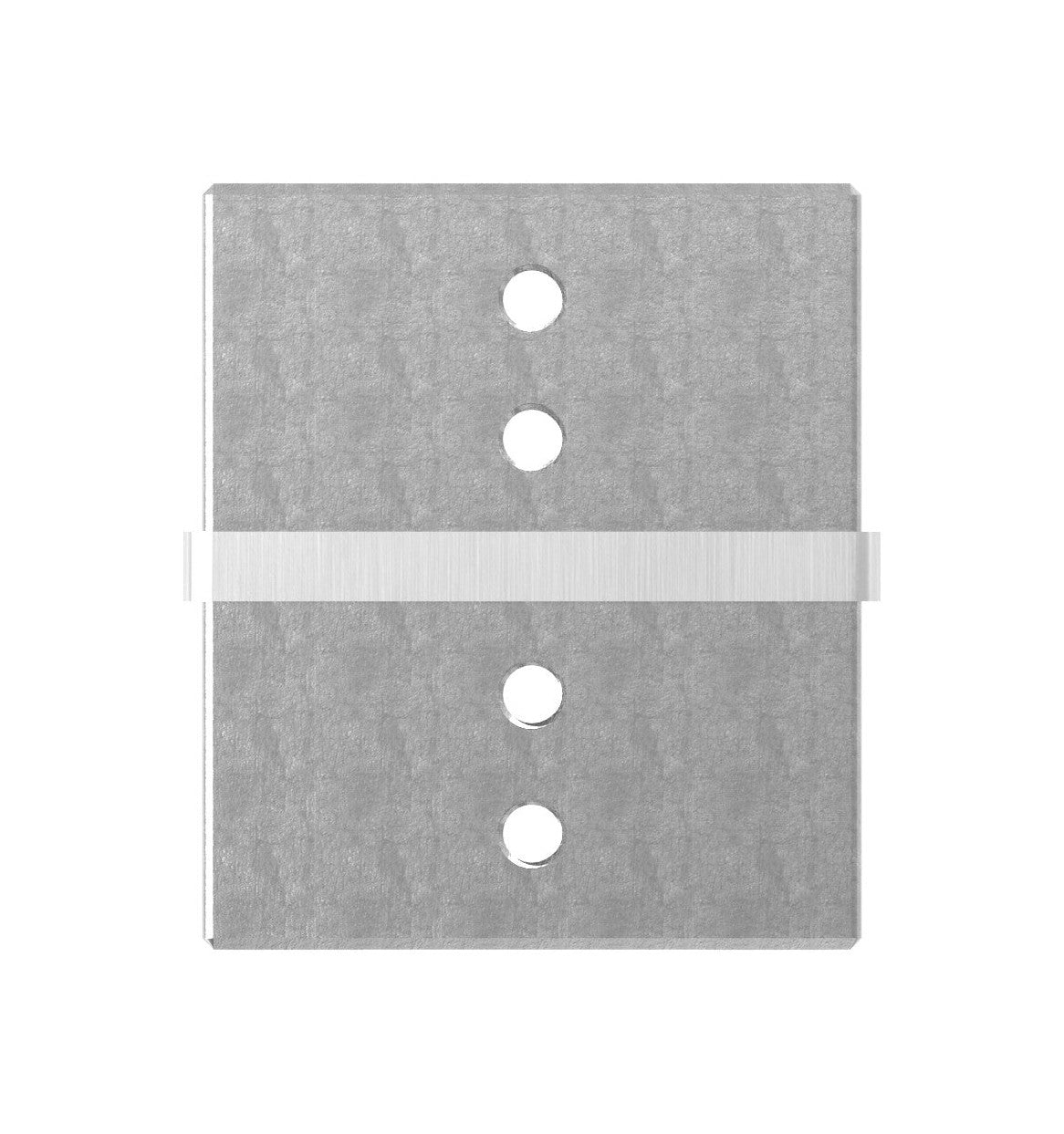 Rohrverbinder für Rechteck-Nutrohr 60 x 40 x 1,5 mm, V2A