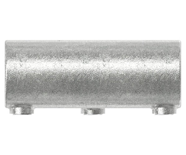 T-Stück lang, schräg, variabel 0 - 11°, für Rohr Ø 42,4mm, Temperguss, feuer- und nachträglich elektroverzinkt