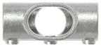 Kreuzstück, schräg, variabel 0 - 11°, für Rohr Ø 42,4mm, Temperguss, feuer- und nachträglich elektroverzinkt