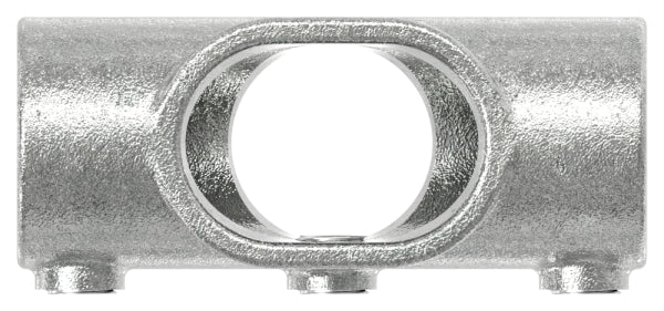 Kreuzstück, schräg, variabel 0 - 11°, für Rohr Ø 42,4mm, Temperguss, feuer- und nachträglich elektroverzinkt