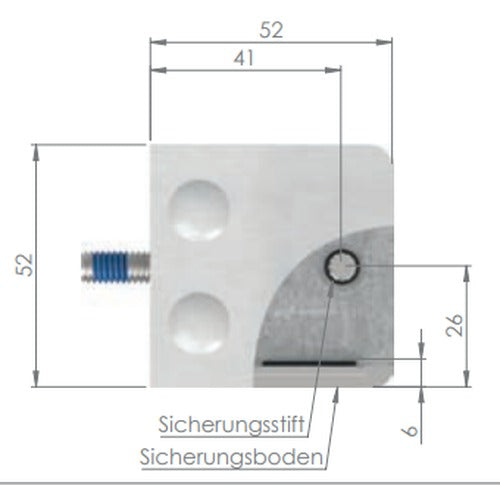 Glasklemme mit AbZ Modell 34
