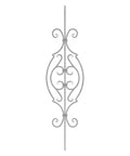 Zierstab 16x8mm, gerillt, Barock, H: 900mm (Art. 1600)