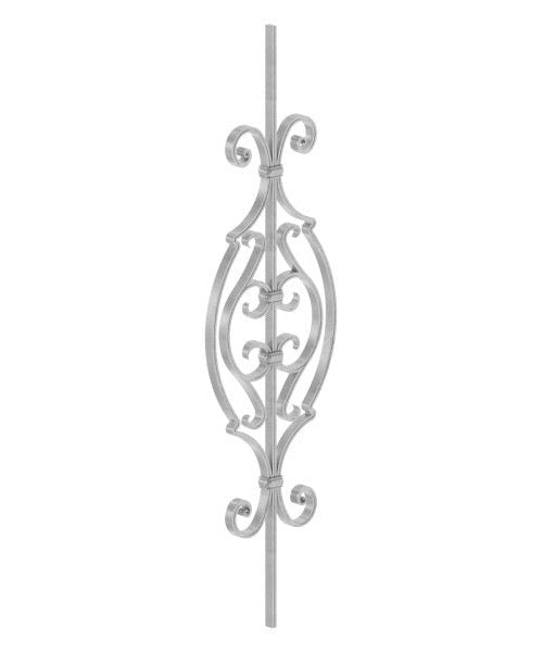 Zierstab 16x8mm, gerillt, Barock, H: 900mm (Art. 1600)