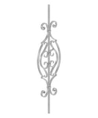 Zierstab 16x8mm, gerillt, Barock, H: 900mm (Art. 1600)