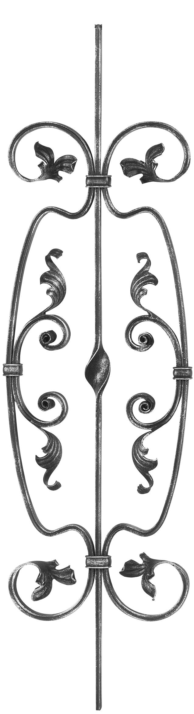 Zierstab 16x8mm, gerillt, Barock, H: 900mm (Art. 1602)