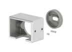 Wandhalter für Rechteck-Nutrohr 60 x 40 x 1,5 mm, Ausführung rechts oder links, V4A