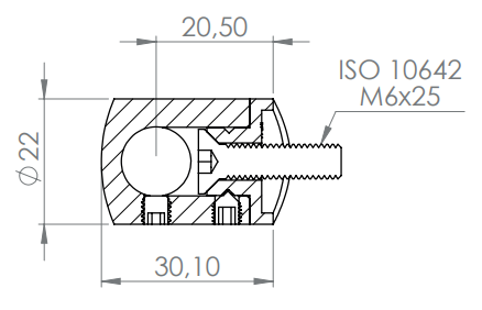 Anschluss für Rohrdurchmesser 42,4 mm