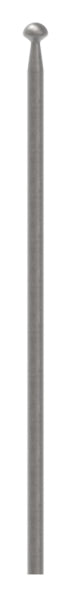 Zaunstab Ø 12mm, konisch mit Knopf halbrund