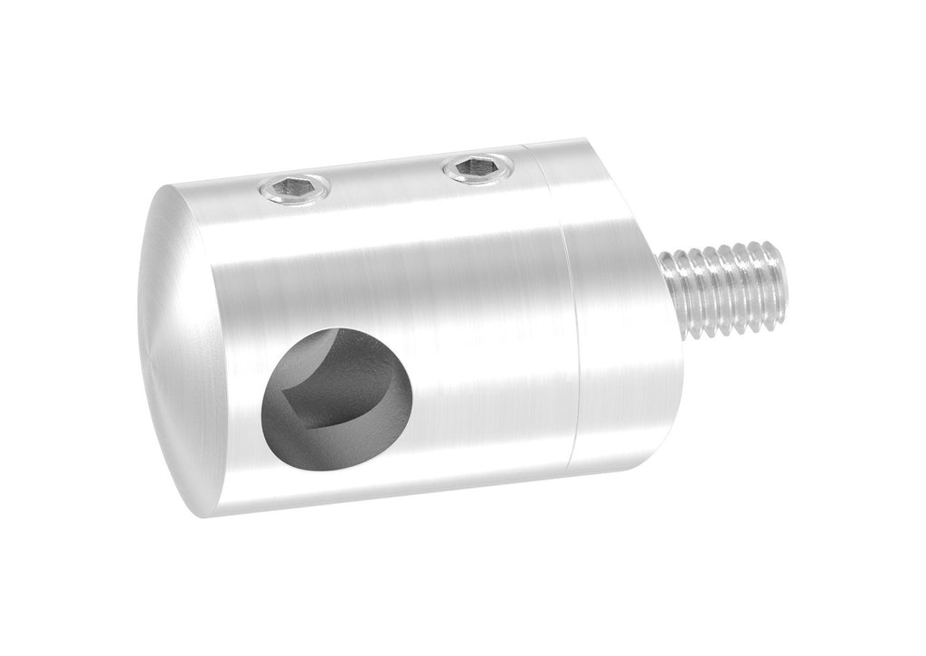 Querstabhalter mit Anschluss für Rohr Ø 42,4 mm, Sackloch Ø 12,2 mm