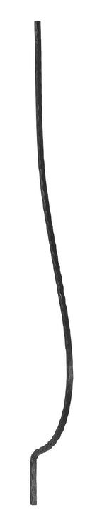 Korbgitterstab 12x12mm, gehämmert, H: 1000mm (Art. 1713)