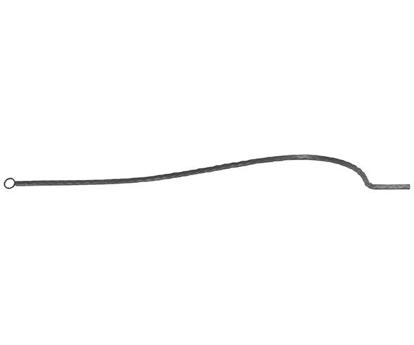 Korbgitterstab 12x12mm, gehämmert, H: 1000mm (Art. 1713)
