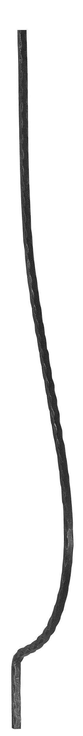 Korbgitterstab 12x12mm, gehämmert, H: 1000mm (Art. 1713)