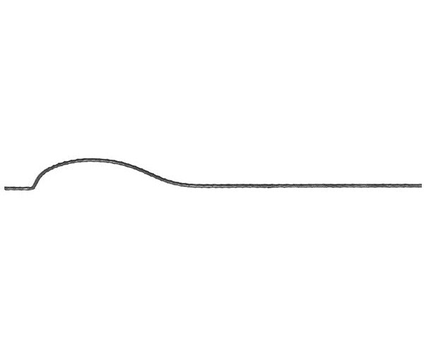 Korbgitterstab 12x12mm, gehämmert, H: 1500mm