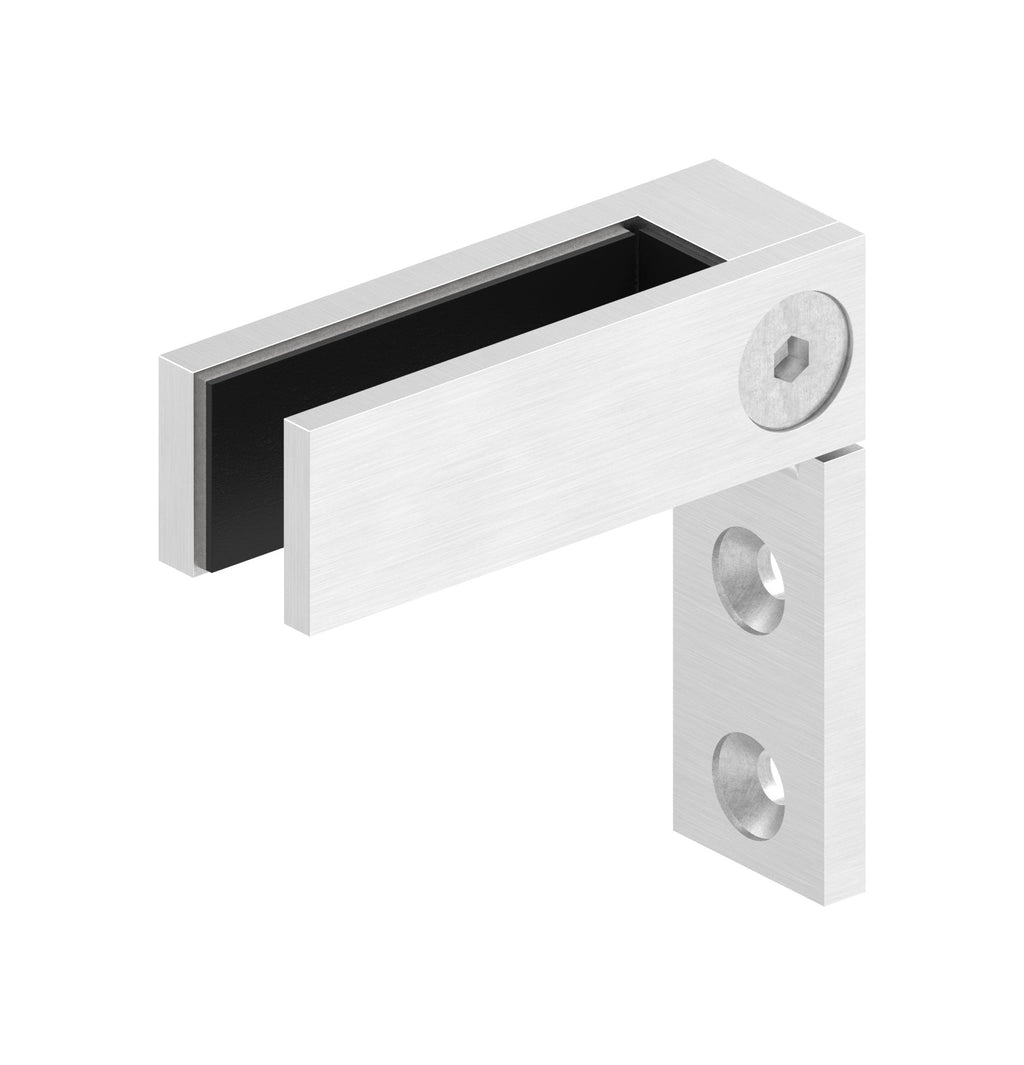 Glasverbinder für Wandmontage, für Glasstärke 12.00 - 12.76 mm, V4A