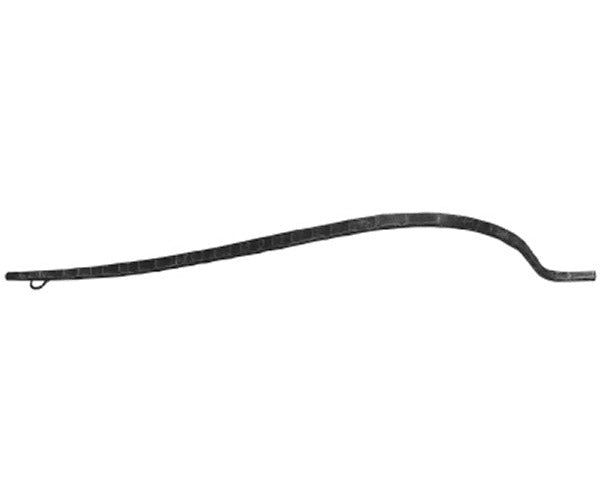 Korbgitterstab 13x13mm, gehämmert, H: 950mm