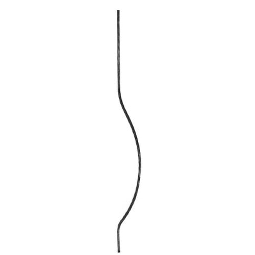 Korbgitterstab 16x8mm, gehämmert, H: 1000mm