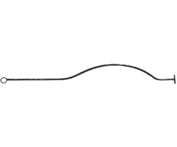 Korbgitterstab 16x8mm, gehämmert, H: 1000mm