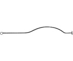 Korbgitterstab 16x8mm, gehämmert, H: 1000mm