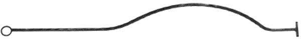 Korbgitterstab 16x8mm, gehämmert, H: 1000mm