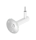 verschraubter Handlaufhalter mit Durchgangsbohrung und Linsenkopfschraube, V2A