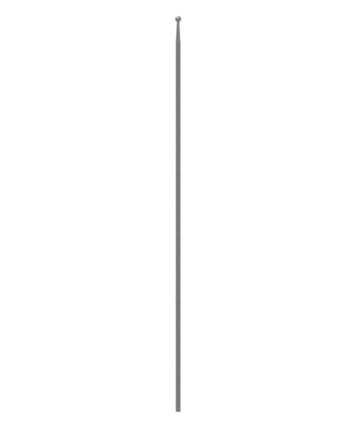 Zaunstab 12x12mm, Kugel 16mm, konisch zulaufend, Kugel angeschmiedet