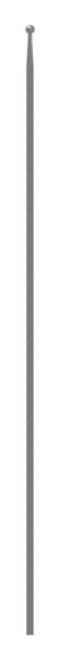 Zaunstab 12x12mm, Kugel 16mm, konisch zulaufend, Kugel angeschmiedet