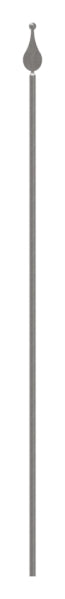 Zaunstab Ø 12mm, Spitze und Kugel