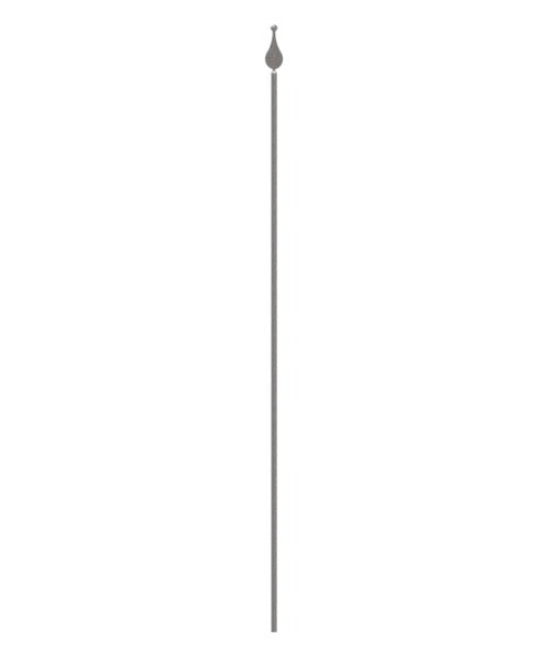 Zaunstab Ø 12mm, Spitze und Kugel