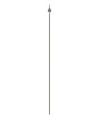 Zaunstab Ø 14mm, H: 1200mm, Spitze und Kugel